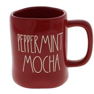 Rae Dunn PEPPERMINT MOCHA Christmas Holiday Mug